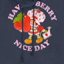 Junior's Strawberry Shortcake Berry Nice Day Cowl Neck Sweatshirt