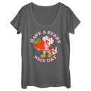 Women's Strawberry Shortcake Berry Nice Day Scoop Neck