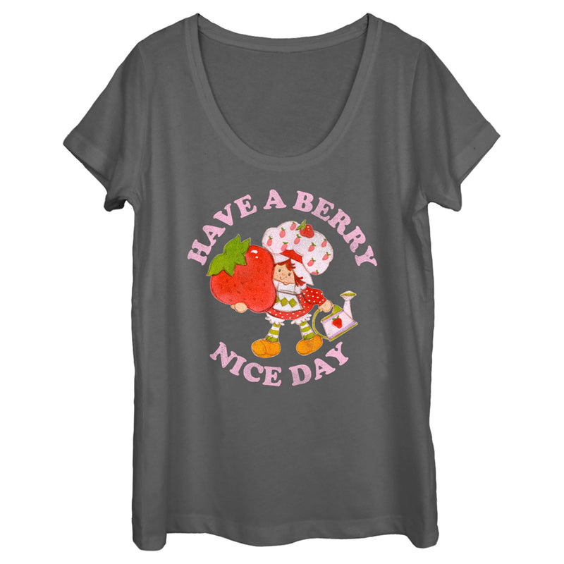 Women's Strawberry Shortcake Berry Nice Day Scoop Neck