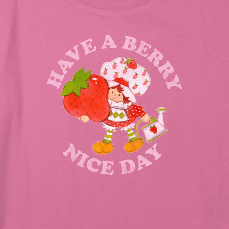 Girl's Strawberry Shortcake Distressed Have a Berry Nice Day T-Shirt