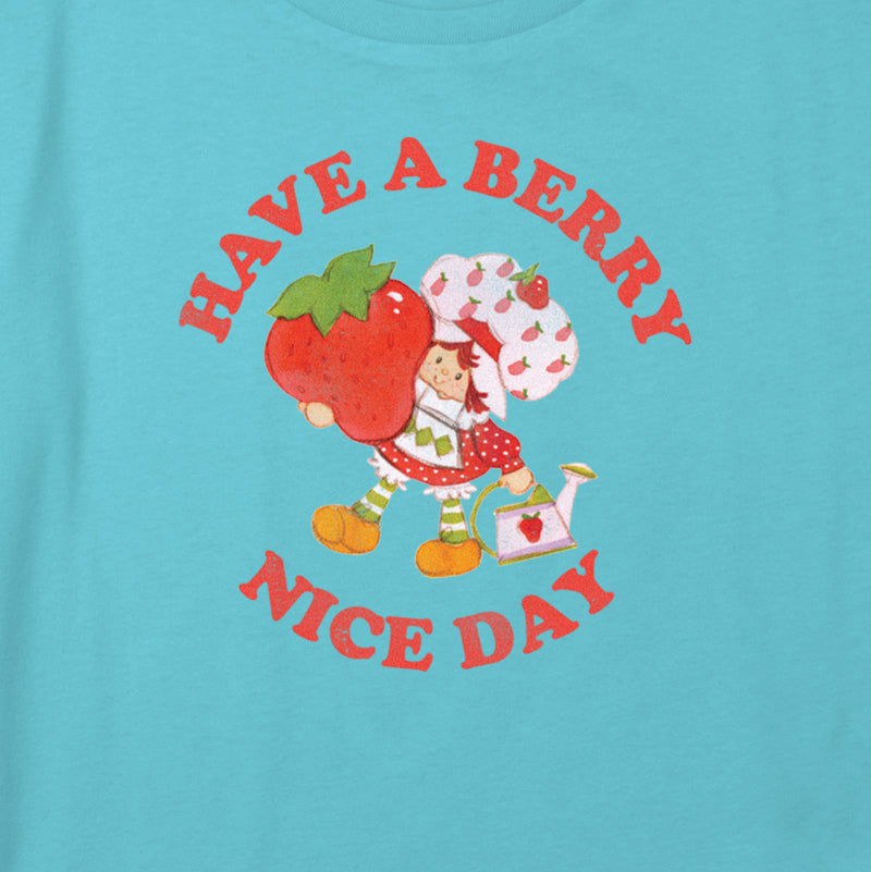 Girl's Strawberry Shortcake Have a Berry Nice Day Circle T-Shirt
