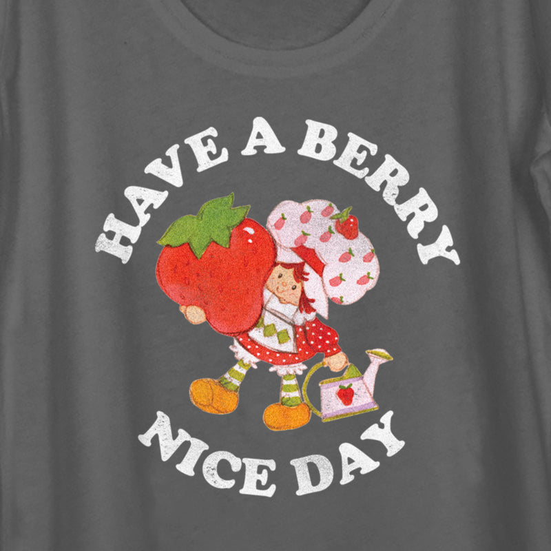 Women's Strawberry Shortcake Berry Nice Day Greeting Scoop Neck