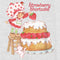 Women's Strawberry Shortcake Sweet Cake Racerback Tank Top