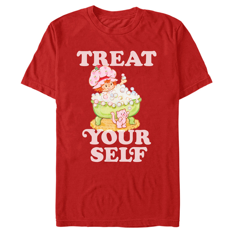 Men's Strawberry Shortcake Treat Yourself Bubble Bath T-Shirt