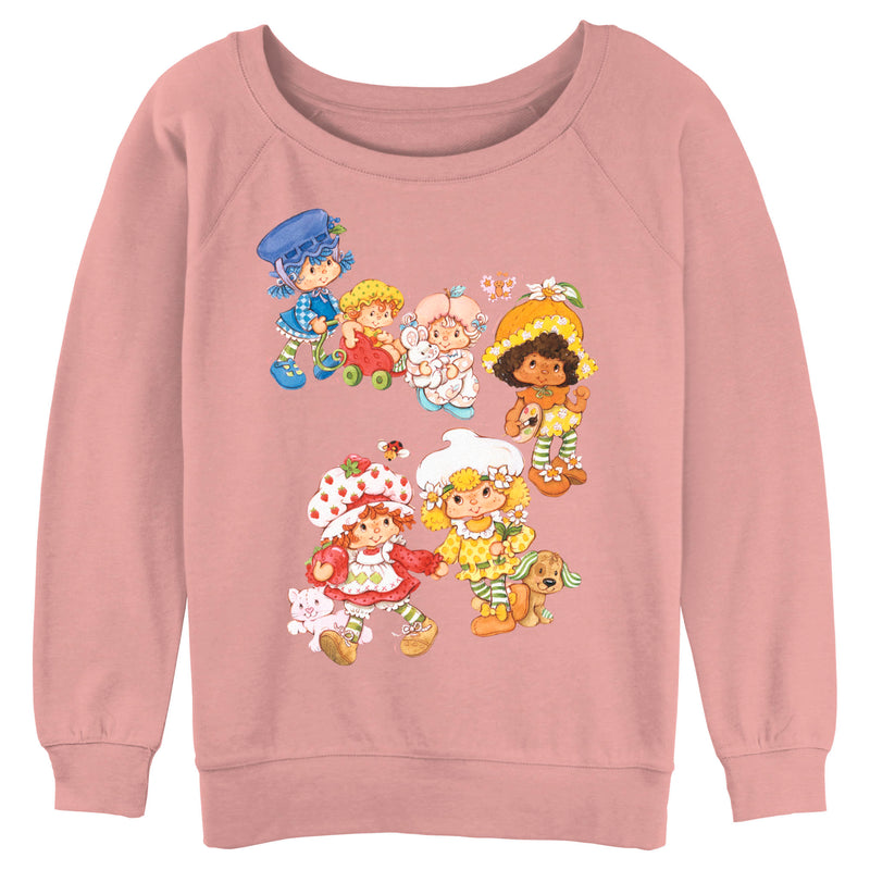 Junior's Strawberry Shortcake Sweet Walk Friends Sweatshirt