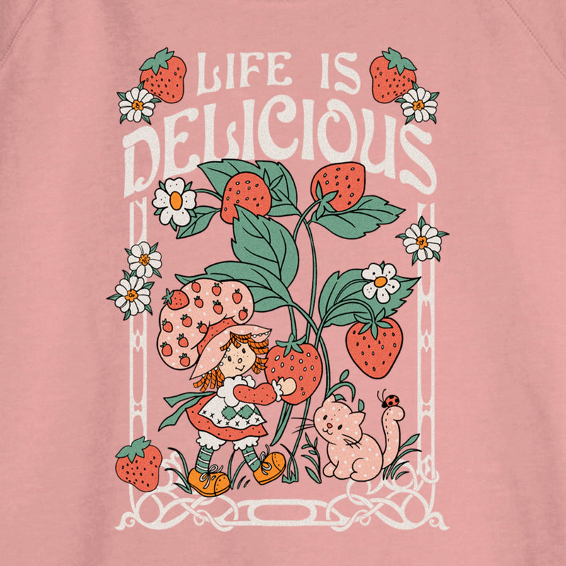 Junior's Strawberry Shortcake Life is Delicious Sweatshirt