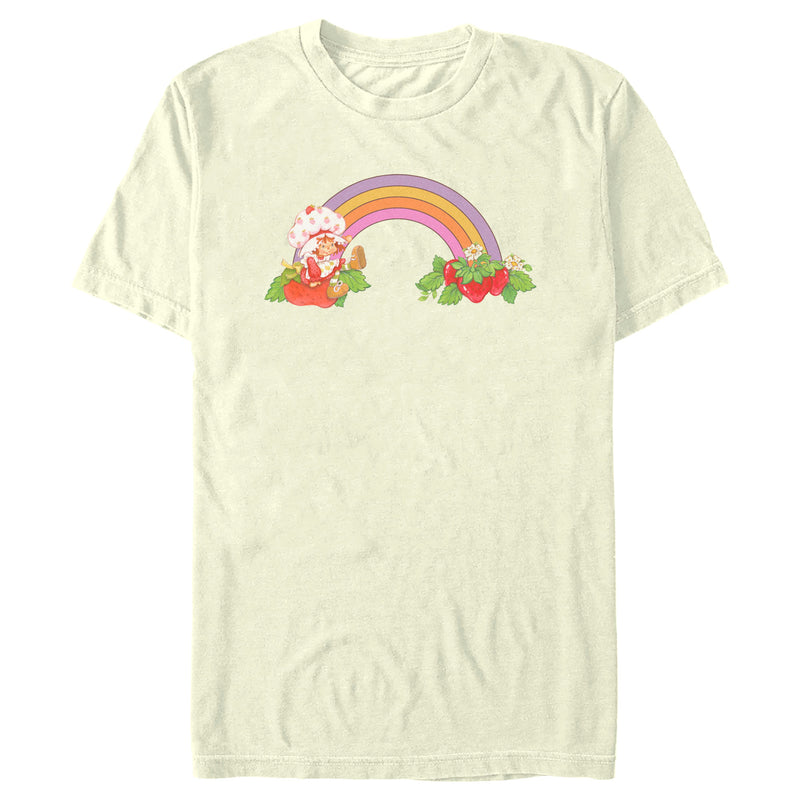 Men's Strawberry Shortcake Enjoying the Rainbow T-Shirt