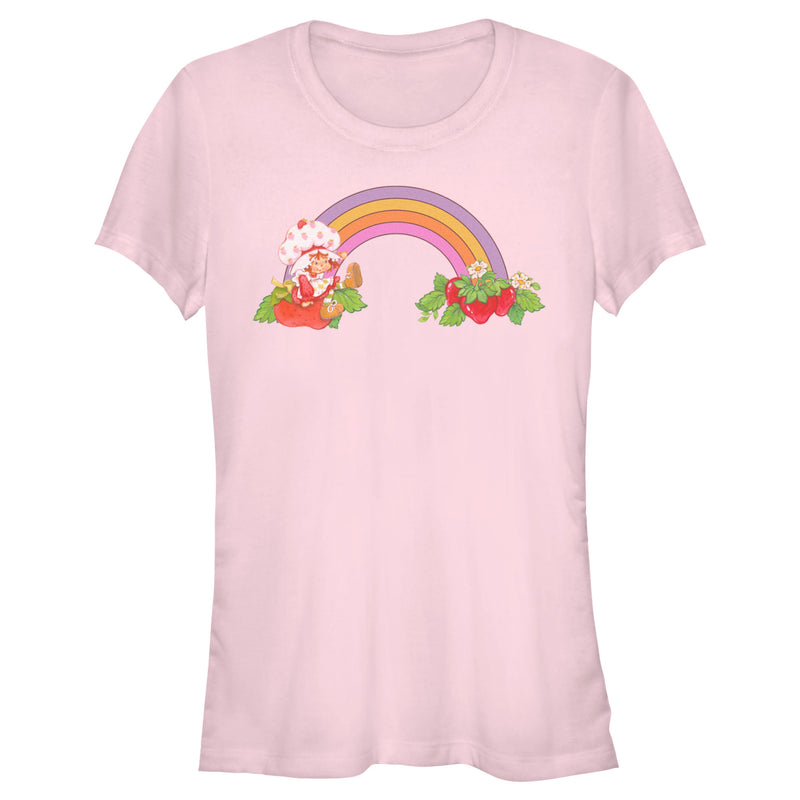 Junior's Strawberry Shortcake Enjoying the Rainbow T-Shirt