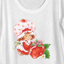 Women's Strawberry Shortcake Watercolor Berry Scoop Neck