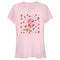 Junior's Strawberry Shortcake Berry Flower Background T-Shirt