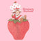 Girl's Strawberry Shortcake Relaxing on a Berry T-Shirt