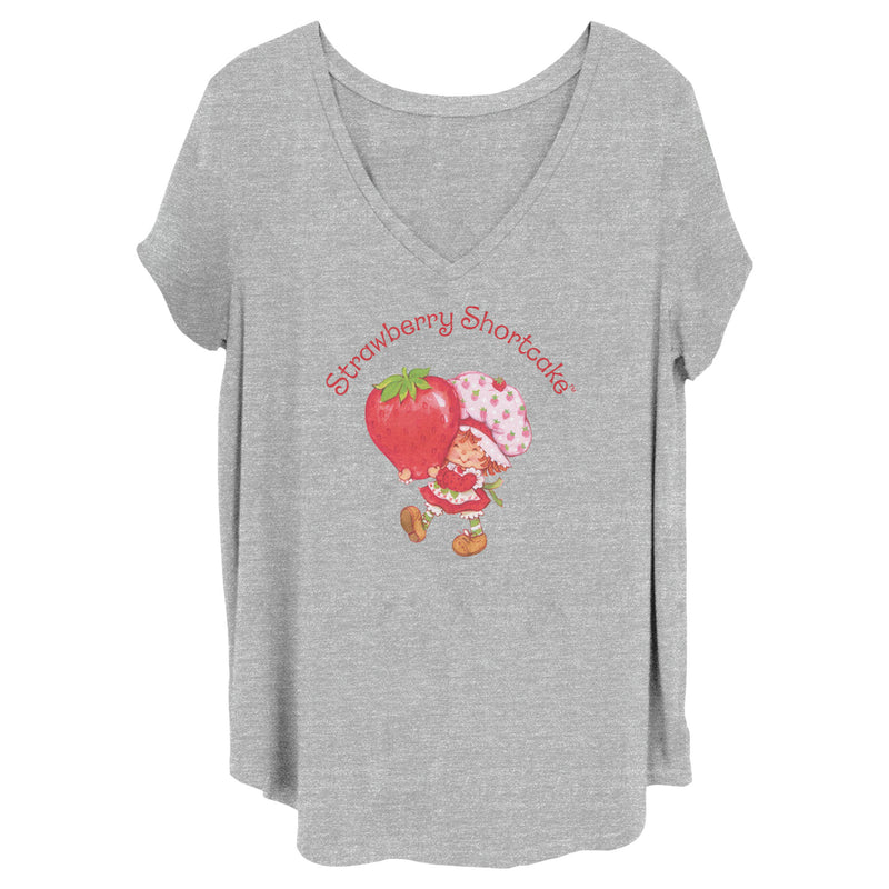 Women's Strawberry Shortcake Cartoon Berry Traveler T-Shirt