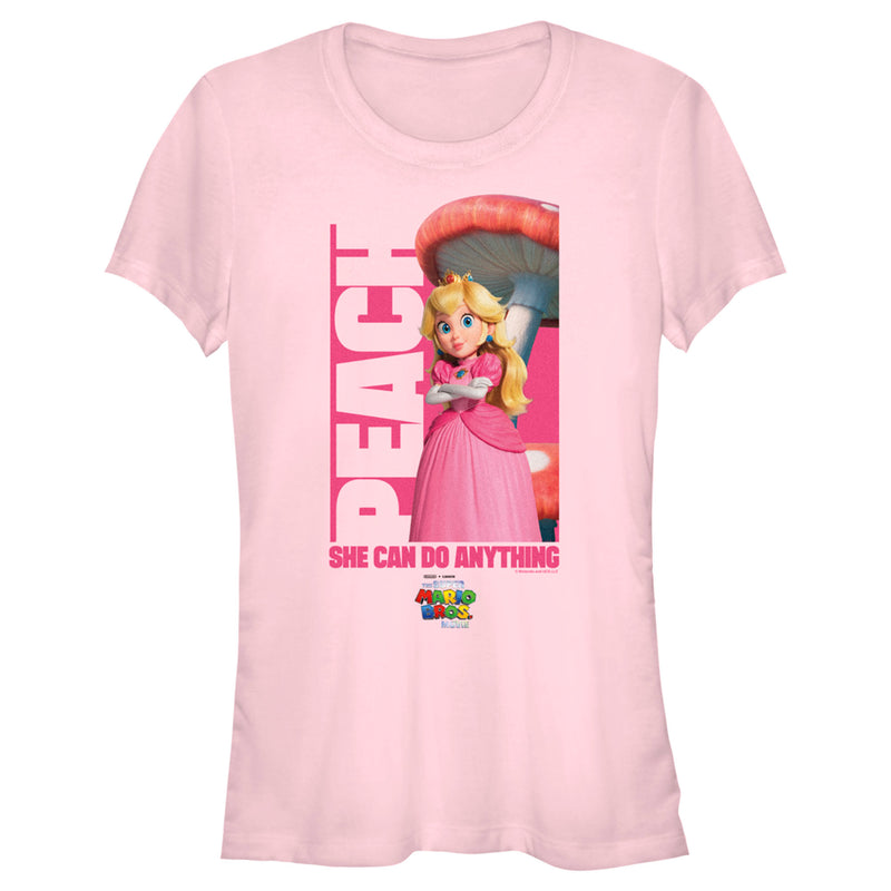 Junior's The Super Mario Bros. Movie Peach She Can Do Anything T-Shirt