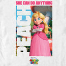 Men's The Super Mario Bros. Movie Peach She Can Do Anything Poster T-Shirt