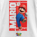 Girl's The Super Mario Bros. Movie Mario Mushroom Kingdom Here We Come T-Shirt