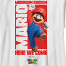 Boy's The Super Mario Bros. Movie Mario Mushroom Kingdom Here We Come T-Shirt