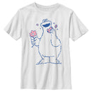 Boy's Sesame Street Cookie Monster Flower T-Shirt