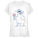 Junior's Sesame Street Cookie Monster Flower T-Shirt