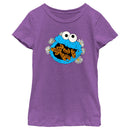 Girl's Sesame Street Cookie Monster and Daisies T-Shirt