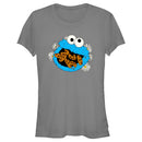 Junior's Sesame Street Cookie Monster and Daisies T-Shirt