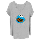 Women's Sesame Street Cookie Monster and Daisies T-Shirt