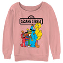 Junior's Sesame Street Friend Group Wave Sweatshirt