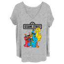 Women's Sesame Street Friend Group Wave T-Shirt