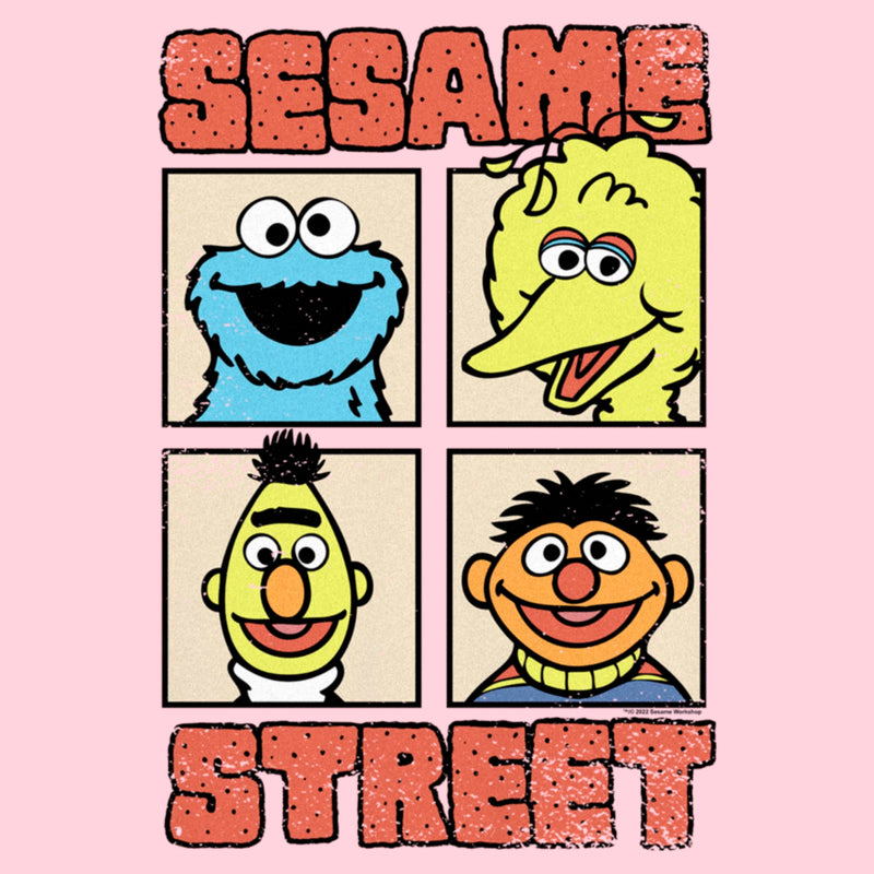 Junior's Sesame Street Four Panels Pals T-Shirt