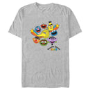 Men's Sesame Street Main Characters Heads 1969 T-Shirt