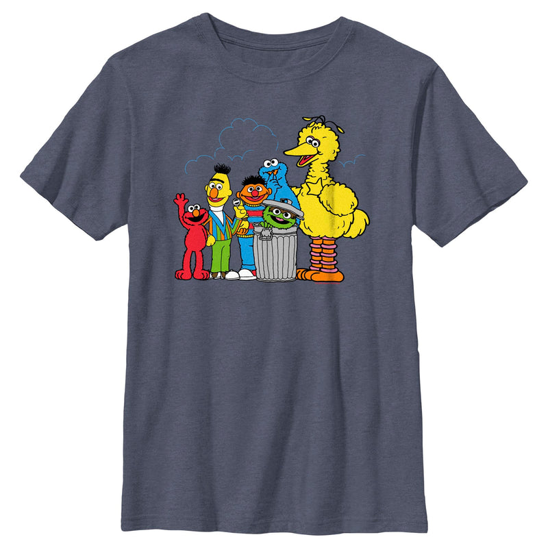 Boy's Sesame Street The Classics Group Portrait T-Shirt