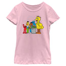 Girl's Sesame Street The Classics Group Portrait T-Shirt