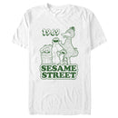 Men's Sesame Street Group Green Outline 1969 T-Shirt