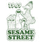 Men's Sesame Street Group Green Outline 1969 Pull Over Hoodie