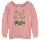 Junior's Sesame Street Group Green Outline 1969 Sweatshirt