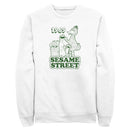 Men's Sesame Street Group Green Outline 1969 Sweatshirt