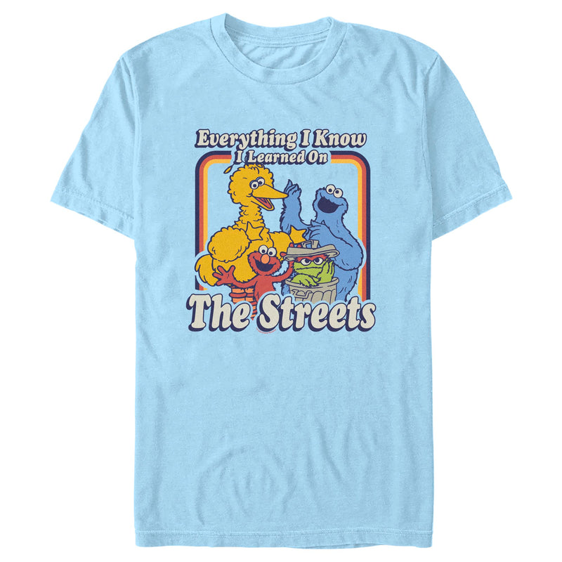 Men's Sesame Street Everything I Know I Learned on the Streets T-Shirt