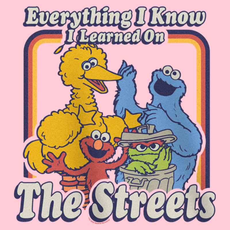 Girl's Sesame Street Everything I Know I Learned on the Streets T-Shirt