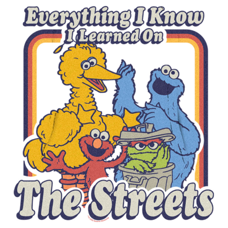 Men's Sesame Street Everything I Know I Learned on the Streets Pull Over Hoodie