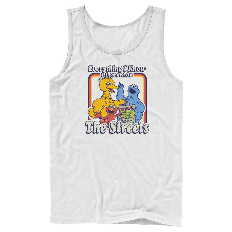 Men's Sesame Street Everything I Know I Learned on the Streets Tank Top