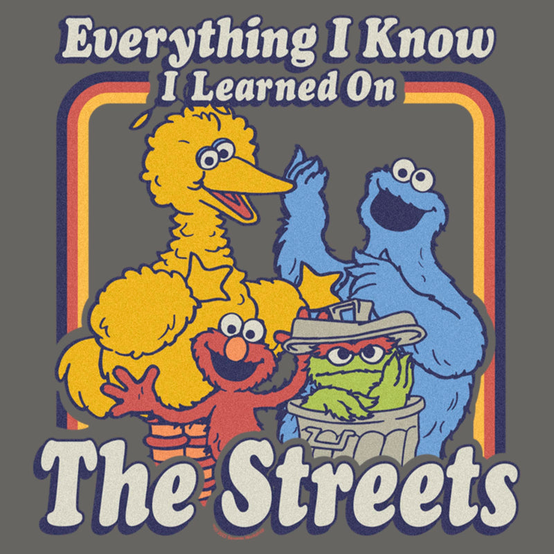 Junior's Sesame Street Everything I Know I Learned on the Streets Sweatshirt