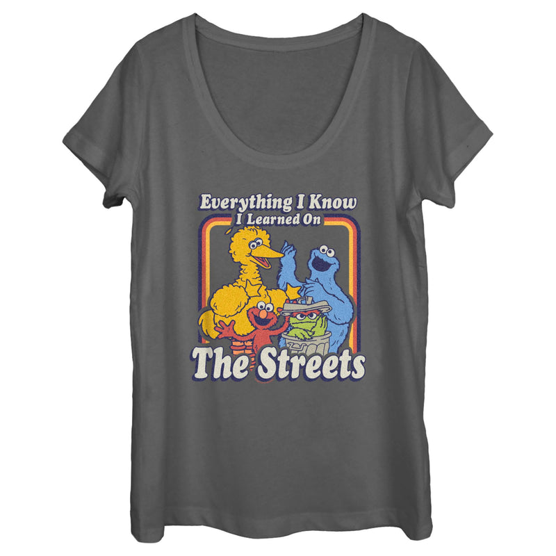 Women's Sesame Street Everything I Know I Learned on the Streets T-Shirt