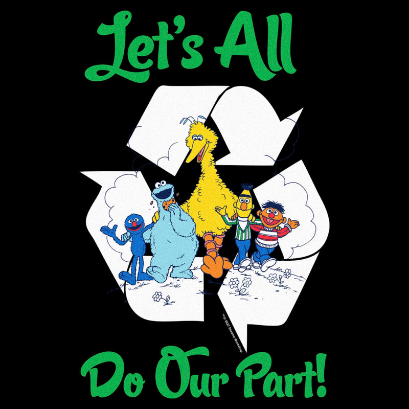 Men's Sesame Street Let’s All Do Our Part T-Shirt