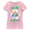 Girl's Sesame Street Let’s All Do Our Part T-Shirt