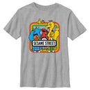 Boy's Sesame Street Rainbow Box Group Portrait T-Shirt