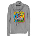 Junior's Sesame Street Rainbow Box Group Portrait Cowl Neck Sweatshirt