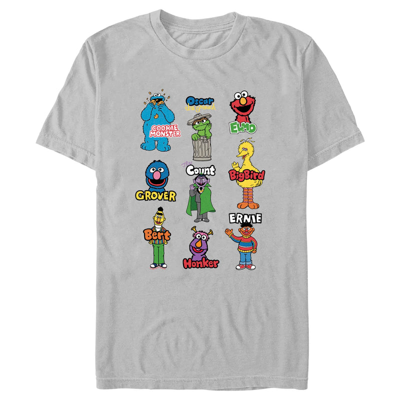 Men's Sesame Street Character Introductions T-Shirt