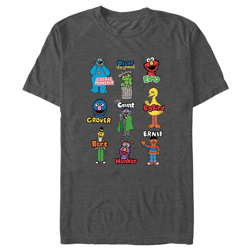 Men's Sesame Street Character Introductions T-Shirt