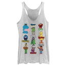 Women's Sesame Street Character Introductions Racerback Tank Top