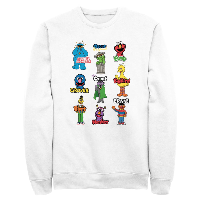 Men's Sesame Street Character Introductions Sweatshirt