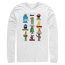 Men's Sesame Street Character Introductions Long Sleeve Shirt